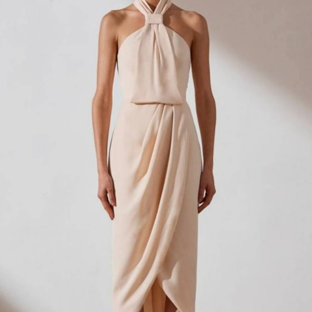 Shona Joy Dresses | Shona Joy Core High Neck Ruched Dress